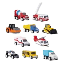 Emergency Vehicle Toy Set